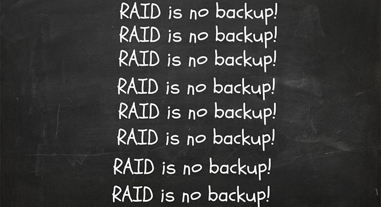 το RAID δεν είναι backup